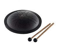 Meinl Small Steel Tongue Drum Black F Minor 8 Notes 7"/18 cm