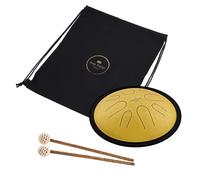 Meinl Sonic Energy 10" Compact Steel Tongue Drum D Minor 8 Notes 432 Hz Gold