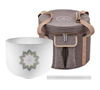 Meinl Sonic Energy - Cuenco de cristal de cuarzo esmerilado de 9 pulgadas, 432 Hz, con junta tórica, para meditación, yoga, baños de sonido, curación de chakras