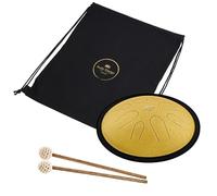 Meinl Sonic Energy - Instrumento de percusión de tambor de lengua de acero de 10 pulgadas, 8 notas con mazos, bolsa, para regalo de músico, meditación, yoga, baños de sonido