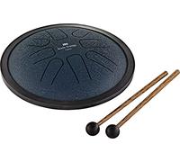 Meinl Sonic Energy SSTD2NB, El tambor de lengüeta de acero pequeño | 8 tonos, 440 Hz, diámetro de 6 pulgadas, 18,5 x 18,5 x 6,3 cm, incluye bolsa y 2 baquetas, acero inoxidable