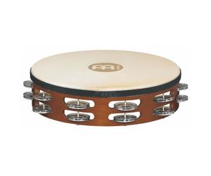 Meinl TAH2A-AB Double Row Headed Wood Tambourines Aluminium Jingles