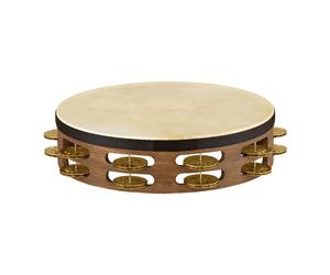 Meinl Vintage Goat Skin 2 Row Tambourine Walnut Brown