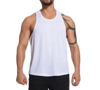 Meioro Camiseta Tirantes Hombre Running Hombres Entrenamiento Tank Top, Y-Back Camisetas de Tirante Malla Camisetas Sin Mangas Gimnasio Culturismo Fitness Muscle T Shirt Atlético Tank Tops (Gris, M)