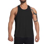 Meioro Camiseta Tirantes Hombre Running Hombres Entrenamiento Tank Top, Y-Back Camisetas de Tirante Malla Camisetas Sin Mangas Gimnasio Culturismo Fitness Muscle T Shirt Atlético Tank Tops (Negro, M)
