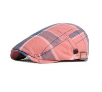 Meioro Hombres de Rayas a Cuadros Newsboy Sombrero Cabbie Beret Ivy Flat Cap Ajustable Gatsby Sombrero de Caza de Conducción Gorra Ajustable