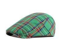 Meioro Hombres de Rayas a Cuadros Newsboy Sombrero Cabbie Beret Ivy Flat Cap Ajustable Gatsby Sombrero de Caza de Conducción Gorra Ajustable