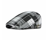 Meioro Hombres de Rayas a Cuadros Newsboy Sombrero Cabbie Beret Ivy Flat Cap Ajustable Gatsby Sombrero de Caza de Conducción Gorra Ajustable