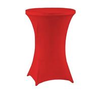 Meioro Manteles Estirables Mantel Estirable Spandex, Table Cover Redondo 60cm Lavable, Cubremesa para Mesa Extensible Resistente a Las Arrugas Adecuado para Eventos Bodas Fiestas (Rojo,60Dx110A cm)