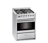 Meireles E 610 X NAT ST - Cocina en acero inoxidable 60x60cm Gas natural