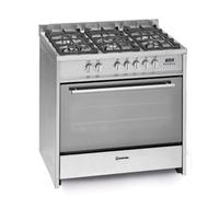 Meireles E911 X - Cocina de Gas Natural 5 Quemadores 89x90x60cm Inox