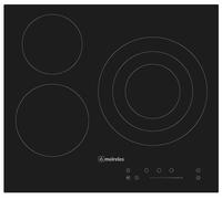 Meireles MV 1613 - Placa Vitrocerámica 60 Cm 3 Zonas con Zona Triple Stop&Go Touch Slider Negra