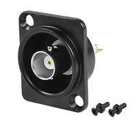 MEIRIYFA Adaptador de conector de enchufe de montaje en panel BNC hembra BNC terminal de soldadura HD SDI video coaxial RF, conector de chasis acoplador BNC para sistema CATV de cámara de seguridad de