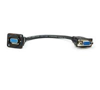 MEIRIYFA Cable alargador VGA hembra a hembra, tipo D, VGA SVGA D-Sub de 15 pines, adaptador de cambio de género para PC, portátil, TV, Porjector Monitor, 0,2 m