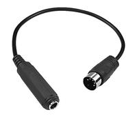 MEIRIYFA Cable de 6,35 mm a DIN MIDI de 5 pines, 6,35 mm femenina a MIDI 5 Pines Macho TRS Cable de Audio Estéreo para altavoces, amplificadores, mezcladores a teclado midi - 35cm