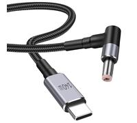 MEIRIYFA Cable de alimentación USB C a CC de 5,5 mm x 2,5 mm, PD 140 W, USB tipo C, entrada a CC 5,5 x 2,5 mm, cable de carga de corriente para teléfonos móviles, tabletas, ordenadores portátiles