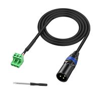 MEIRIYFA Cable de audio XLR a 3 pines Phoenix XLR 3P macho a 5,08 mm de paso de 3 pines PCB bloque de terminales de tornillo cable de extensión para mezclador SCM810, altavoces, micrófonos -1 m (XLR