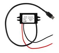 MEIRIYFA Convertidor USB C de 12 V a 5 V CC 12 V a tipo C 5 V 3 A USB Buck módulo reductor DC-DC 8-23 V convertidor regulador de voltaje reducido adaptador de corriente para coche