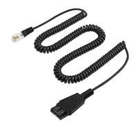 MEIRIYFA HIS - Adaptador de auriculares RJ9 a QD, cable de separación HIS Quick Connect a conector RJ9, adaptador 4P4C, cable de repuesto para Avaya IP 1608, 1616, 9610, 9620, 9620L, 9620C, 9630