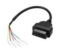 MEIRIYFA OBD OBD2 Conector hembra de 16 pines K Line CAN Line Jumper Tester adaptador de cable de diagnóstico OBDII a 5 pines probador de puente cable de alambre DIY para vehículo, motocicleta, coche,