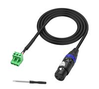 MEIRIYFA XLR a 3 pines Phoenix Cable de audio XLR hembra de 3 pines a 5,08 mm Pitch 3 Pin PCB Tornillo Conector Bloque de Conector Cable de Extensión para Mezcladores, Altavoces, Micrófonos -1 M