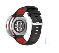Meiruo Correas Pulseras de Repuesto Correa Deportiva para Polar Vantage V2 (Negro& Rojo)