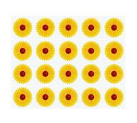 MEISH 20 unidades de trampas para moscas de ventana con diseño floral discreto para insectos, avispas, asesino de plagas, estilo girasol, calcomanías para interiores, tiras adhesivas, atrapador de
