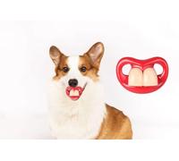MEISH Chupete divertido de látex para perros, chupete de dientes de vampiro, divertido chupete para perros, disfraz de Halloween