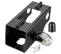 MEISHILE Candado para Remolque con Cerradura Redonda, Cerradura De Remolque, Atención: para acoplamientos de hasta máx. 9 cm de Altura x 9 cm de Ancho, Erradura De Barra De Tracción con Llave