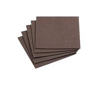 Meister 645526 - Paneles de fieltro autoadhesivos (200 x 200 mm, 5 unidades), color marrón