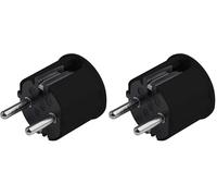 Meister 7421120 Conector de plástico, Negro, IP20, 1 Stück (Paquete de 2)