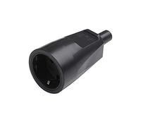 Meister 7422320 Conector de protección de Contacto de PVC, Negro, IP20