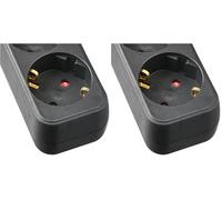 Meister 7430030-3 Tomas, 3m, Negro, (Paquete de 2)