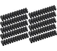 Meister 7453030 7453030-Terminales de 12 Polos, sección Transversal de Cable, 10 Unidades, en un práctico Set-Color Negro, 2,5-4 mm²