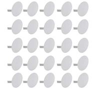 Meister 7460310 - Tapa De Muelle Para Cajas De Derivación De 70 Mm De Diámetro, 25 Unidades, Para Un Cierre A Ras Con La Pared, Tapa Para Latas De Dispositivos Decorativos