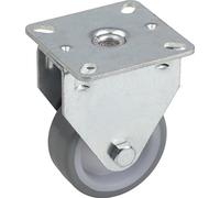 Meister 802860 - Rueda fija (50 mm de diámetro/60 x 60 mm, cojinete de manguito)