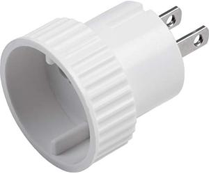 Meister Adaptador de viaje tipo A - para Estados Unidos, Canadá, Tailandia y República Dominicana - IP20 - Blanco - Adaptador de enchufe de viaje para más de 20 países/Adaptador de viaje / 7423650