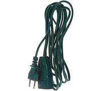 Meister Alargador Europeo - 3 m de Cable - Verde - Cable de plástico - IP20 para Interiores - Ideal para lámparas y Cadenas de luz/alargador/Enchufe Europeo/euroconector / 7431330