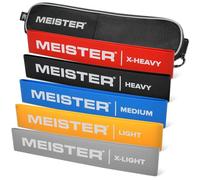 Meister Bandas de Resistencia para Movilidad, Ejercicio, Estiramientos y Fisioterapia con Funda de Transporte