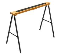 Meister Caballete de metal de 100 kg, plegable, con asa, con superficie antideslizante, soporte de metal, caballete plegable con revestimiento de goma, con altura de trabajo de 780 mm, 5258130