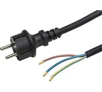Meister Cable de 5 m, H05RR-F 3 G1,5, Negro, 7434520