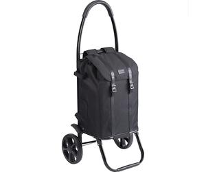 Meister Carro de la Compra y Mochila - 45 litros - Black Edition - Mochila y Estructura separada como Carretilla de Sacos/Carro Plegable/Carro de la Compra / 6816850