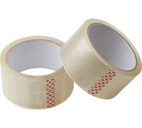 Meister Cinta Adhesiva 45 m x 48 mm, Transparente, Conjunto de 2, para Paquetes, Cajas de mudanzas y empaquetado, Cierre Seguro, Buena adhesión, 4241110