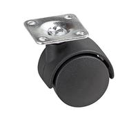 Meister doble rollo ✓ 38 x 38 mm Placa con superficie de ruedas ✓ unidad duros de plástico Decoración Rodamiento de deslizamiento, Transporte rollo | Muebles Rollo | Contenedor rollo, 800110