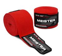 Meister Elite 457,2 cm Manoplas para Adultos para Artes Marciales Mixtas y Boxeo, 1 par, Color Rojo Sangre
