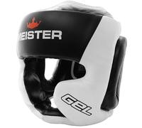 Meister Gel Full-Face Training Head Guard for MMA Boxing & Muay Thai - White/Black - Large/X-Large