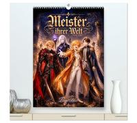Meister ihrer Welt (hochwertiger Premium Wandkalender 2027 DIN A2 hoch), Kunstdruck in Hochglanz: Legendäre Charaktere aus den Welten der Fantasie