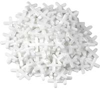 Meister Juego práctico de 200 piezas de 5,0 mm, de plástico resistente de color blanco, accesorios para baldosas, ayuda para colocar baldosas, espaciadores de baldosas, 4422100