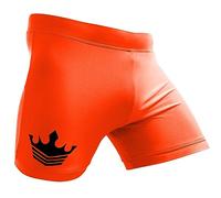 Meister MMA Corona Vale Tudo Pantalones Cortos de Pelea - Naranja - 32/33