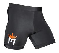Meister MMA Corona Vale Tudo Pantalones Cortos de Pelea - Negro - 34/35
